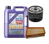 FEBI Controllo Set 5L LIQUI MOLY 5W-40 Leichtlauf High Tech Per Renault