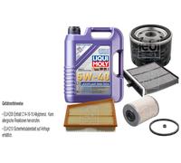 FEBI Controllo set 5L LIQUI MOLY 5W-40 Leichtlauf High-Tech per Renault