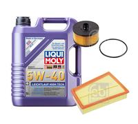 FEBI Controllo set 5L LIQUI MOLY 5W-40 Leichtlauf High-Tech per Renault