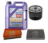 FEBI Controllo set 5L LIQUI MOLY 5W-40 Leichtlauf High-Tech per Renault