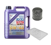 FEBI Controllo Set 5L LIQUI MOLY 5W-40 Leichtlauf High Tech Per Suzuki Splash