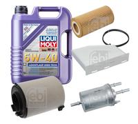 FEBI Controllo Set 5L LIQUI MOLY 5W-40 Leichtlauf High Tech Per VW EOS 1F7