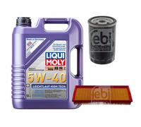 FEBI Controllo Set 5L LIQUI MOLY 5W-40 Leichtlauf High Tech Per VW Golf II