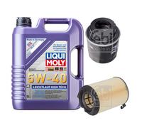 FEBI Controllo Set 5L LIQUI MOLY 5W-40 Leichtlauf High Tech Per VW Golf V