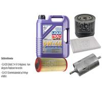 FEBI Controllo Set 5L LIQUI MOLY 5W-40 Leichtlauf High Tech Per VW Polo 6N1