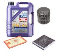 FEBI Controllo Set 5L LIQUI MOLY 5W-40 Leichtlauf High Tech Per VW Polo 6R