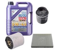 Febi Controllo Set 5L Liqui Moly 5W-40 Scorrevolezza High-Tech per Audi A1 8X1