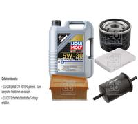 Febi Controllo Set 5L Liqui Moly Special Tec F 5W-30 per Dacia