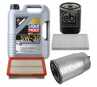 FEBI Controllo Set 5L LIQUI MOLY SPECIAL TEC F 5W-30 Per Fiat Brava 182 1.6