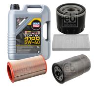 FEBI Controllo Set 5L LIQUI MOLY Top Tec 4100 5W-40 Per Alfa Romeo 156