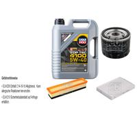 Febi Controllo Set 5L Liqui Moly Top Tec 4100 5W-40 per Dacia Logan MCV Ks _