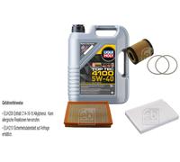 Febi Controllo Set 5L Liqui Moly Top Tec 4100 5W-40 per di Opel Astra H