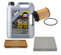 FEBI Controllo Set 5L LIQUI MOLY TOP TEC 4100 5W-40 Per Fiat 500 312_ 0.9