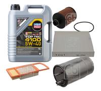 FEBI Controllo Set 5L LIQUI MOLY Top Tec 4100 5W-40 Per Fiat Panda 169 1.3 D