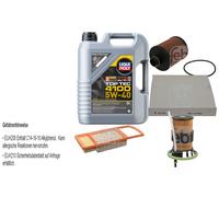 FEBI Controllo set 5L LIQUI MOLY Top Tec 4100 5W-40 per Fiat Panda 169 1.3 D