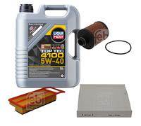FEBI Controllo Set 5L LIQUI MOLY Top Tec 4100 5W-40 Per Fiat Panda 169 1.3 D