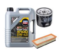 Febi Controllo Set 5L Liqui Moly Top Tec 4100 5W-40 per Fiat Panno Panda 169