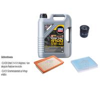 Febi Controllo Set 5L Liqui Moly Top Tec 4100 5W-40 per Fiat Tipo Berlina