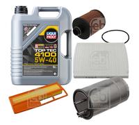 FEBI Controllo Set 5L LIQUI MOLY Top Tec 4100 5W-40 Per Ford KA RU8 1.3 TDCi