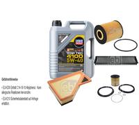 Febi Controllo Set 5L Liqui Moly Top Tec 4100 5W-40 per Mini Cabriolet