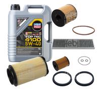 Febi Controllo Set 5L Liqui Moly Top Tec 4100 5W-40 per Mini R56 S.Cooper