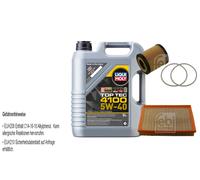 Febi Controllo Set 5L Liqui Moly Top Tec 4100 5W-40 per Opel Astra H .