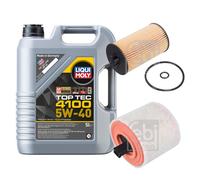 FEBI Controllo Set 5L LIQUI MOLY TOP TEC 4100 5W-40 Per Opel Astra K Caravan