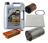 FEBI Controllo Set 5L LIQUI MOLY Top Tec 4100 5W-40 Per Opel Combo Kasten