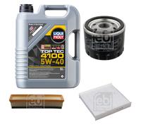 Febi Controllo Set 5L Liqui Moly Top Tec 4100 5W-40 per Renault Logan I Ls _