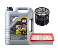 Febi Controllo Set 5L Liqui Moly Top Tec 4100 5W-40 per Renault Twingo II,