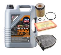 FEBI Controllo Set 5L Liqui Moly Top Tec 4200 5W-30 Per Mercedes C-Klasse
