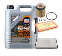 FEBI Controllo Set 5L Liqui Moly Top Tec 4200 5W-30 Per Mercedes C-Klasse