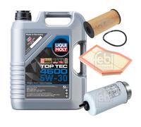FEBI Controllo Set 5L Liqui Moly Top Tec 4600 5W-30 Per Mercedes A-Klasse