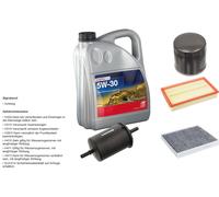 Febi Controllo Set 5L Longlife Plus 5W-30 per VW Tiguan Allspace BW2 1.5 TSI