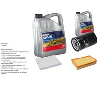 Febi Controllo Set 5L Longlife Plus 5W-30 per VW Transporter V Bus Di 7HB