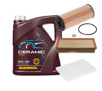 FEBI Controllo Set 5L MANNOL Ceramic 5W-30 Adatto Per Audi A3 1.9 TDI