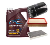 FEBI Controllo Set 5L MANNOL Ceramic 5W-30 Adatto Per Audi A6 1.9 TDI