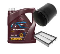 FEBI Controllo Set 5L MANNOL Ceramic 5W-30 Adatto Per Mazda 5 2.0 3