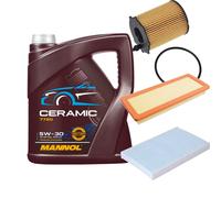 FEBI Controllo Set 5L MANNOL Ceramic 5W-30 Per Citroën C4 II 1.6 HDi 115