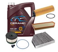 FEBI Controllo Set 5L MANNOL Ceramic 5W-30 Per Mercedes-Benz E-Klasse