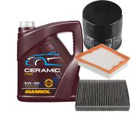 FEBI Controllo Set 5L MANNOL Ceramic 5W-30 Per Renault Scénic III 2.0 16V