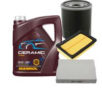 FEBI Controllo Set 5L MANNOL Ceramic 5W-30 Per Toyota Aygo 1.0 VVT-i Citroën