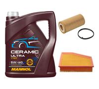 FEBI Controllo Set 5L MANNOL Ceramic 5W-40 Per Audi A1 2.0 TFSI Quattro