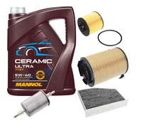 FEBI Controllo Set 5L MANNOL Ceramic 5W-40 Per Audi A3 Sportback 1.4 TFSI