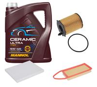 FEBI Controllo Set 5L MANNOL Ceramic 5W-40 Per Citroën Nemo Kasten 1.4 HDi