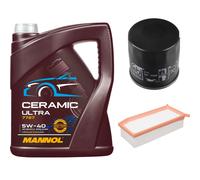 FEBI Controllo Set 5L MANNOL Ceramic 5W-40 Per Dacia Dokker 1.6 Duster