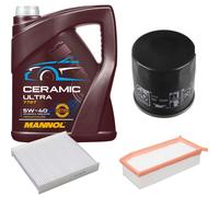 FEBI Controllo Set 5L MANNOL Ceramic 5W-40 Per Dacia Duster Renault Clio IV