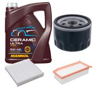 FEBI Controllo Set 5L MANNOL Ceramic 5W-40 Per Dacia Logan MCV II
