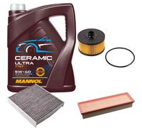 FEBI Controllo Set 5L MANNOL Ceramic 5W-40 Per Dacia Logan MCV II
