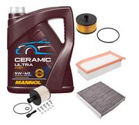 FEBI Controllo Set 5L MANNOL Ceramic 5W-40 Per Dacia Logan MCV II